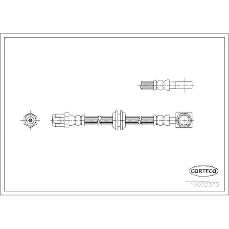 Corteco Brake Hose, 19032373 19032373